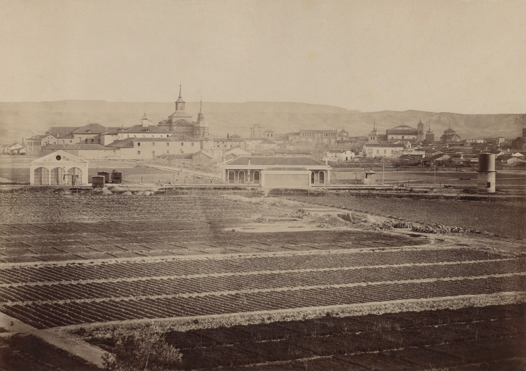 Vista panorámica de Alcalá de Henares fotografiada por Jean Laurent en 1862