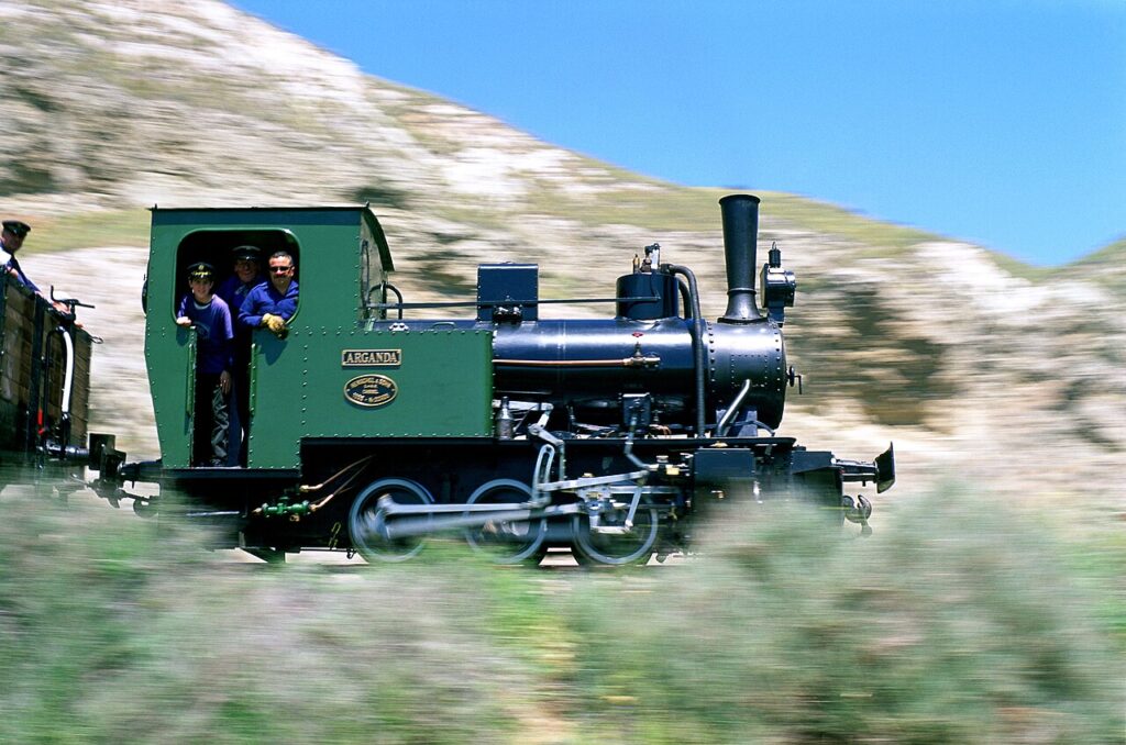 La locomotora de vapor Arganda, construida por Henschel en 1925