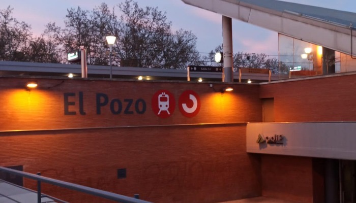 La estación de El Pozo, en las líneas C-2, C-7 y C-8