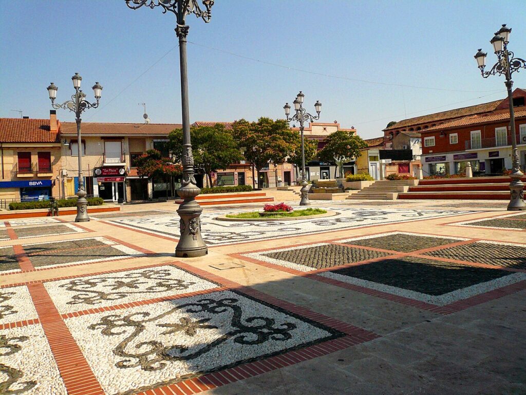 La plaza Mayor de Griñón, escenario de los conciertos de verano