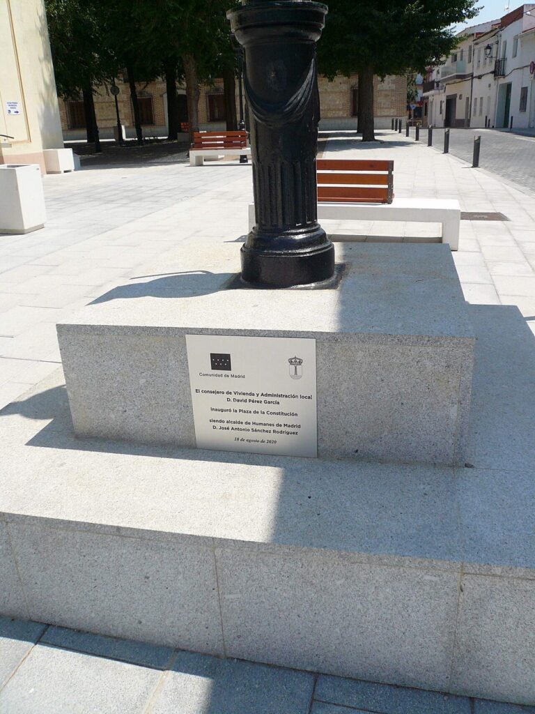 La plaza de la Constitución, corazón de Humanes de Madrid
