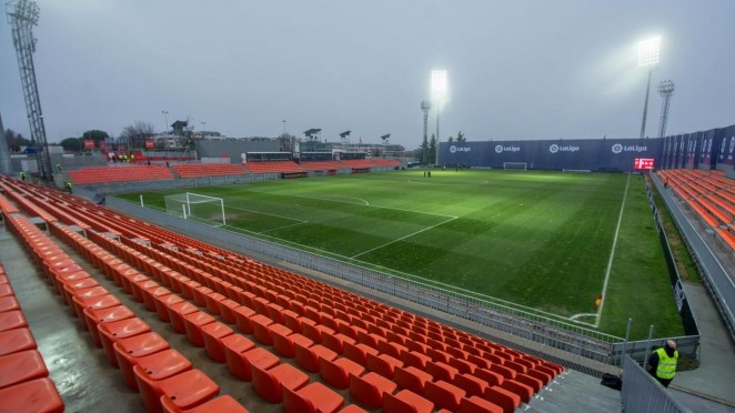 El estadio del Cerro del Espino, casa del Rayo Majadahonda