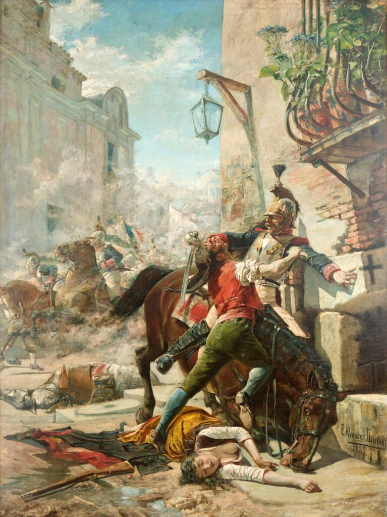 Malasaña y su hija, cuadro de Eugenio Álvarez Dumont (1887)