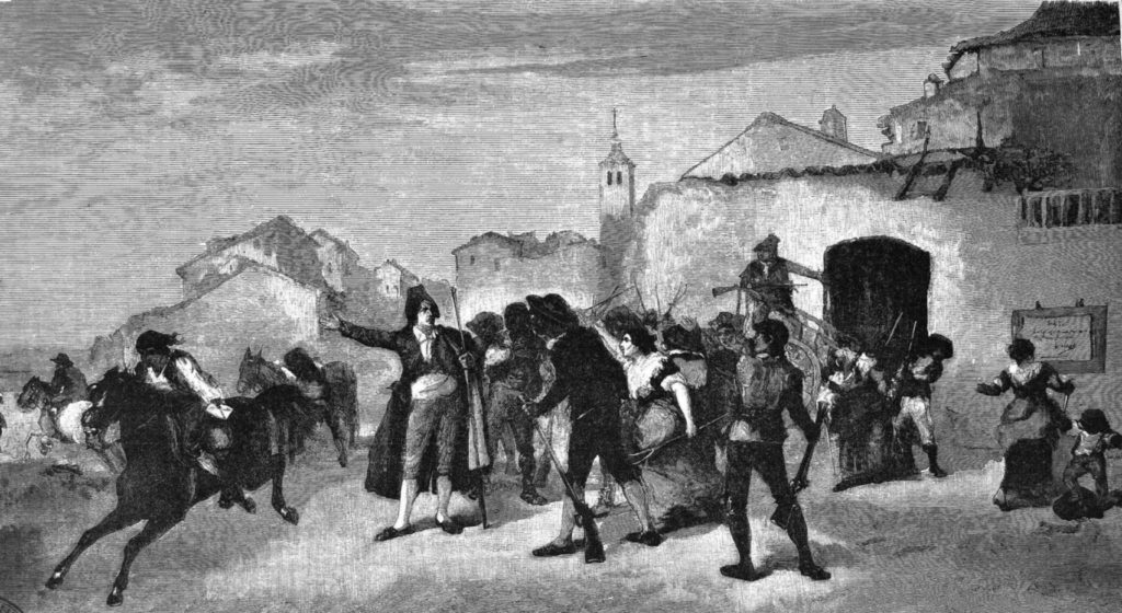 Grabado de Andrés Torrejón, el alcalde que firmó el bando de 1808
