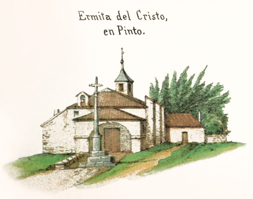 La ermita del Cristo en una litografía de 1851