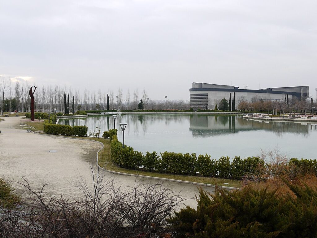 El lago del parque Juan Carlos I