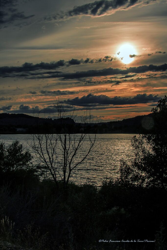 Atardecer en la laguna del Campillo