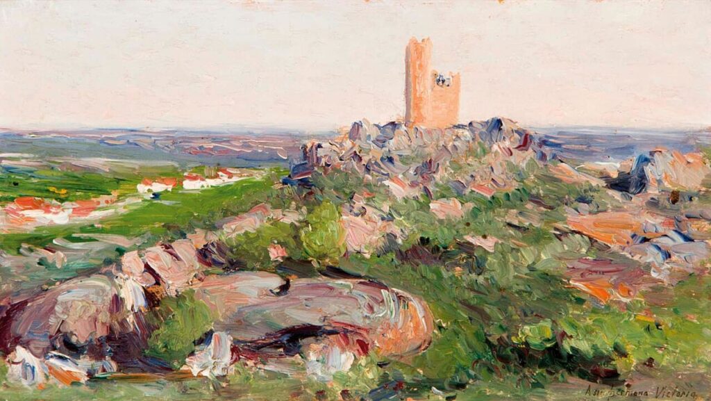 La atalaya de Torrelodones pintada por Aureliano de Beruete