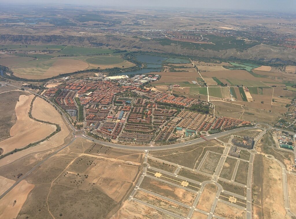 Vista aérea de Velilla de San Antonio