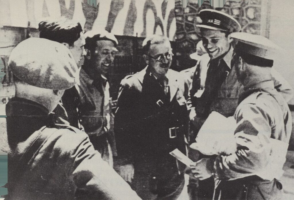 Brigadistas internacionales en Brunete en 1937
