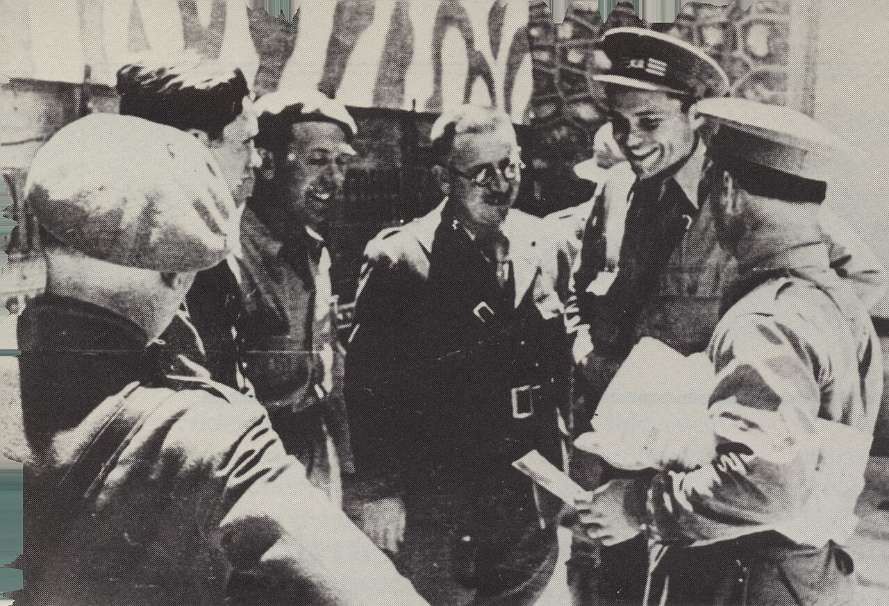 Brigadistas internacionales en Brunete en 1937