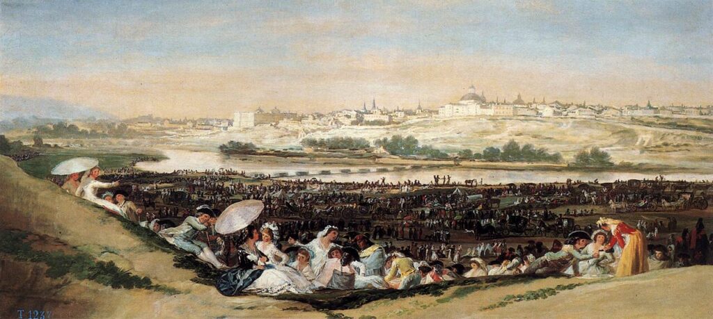 «La pradera de San Isidro», de Francisco de Goya (1788)