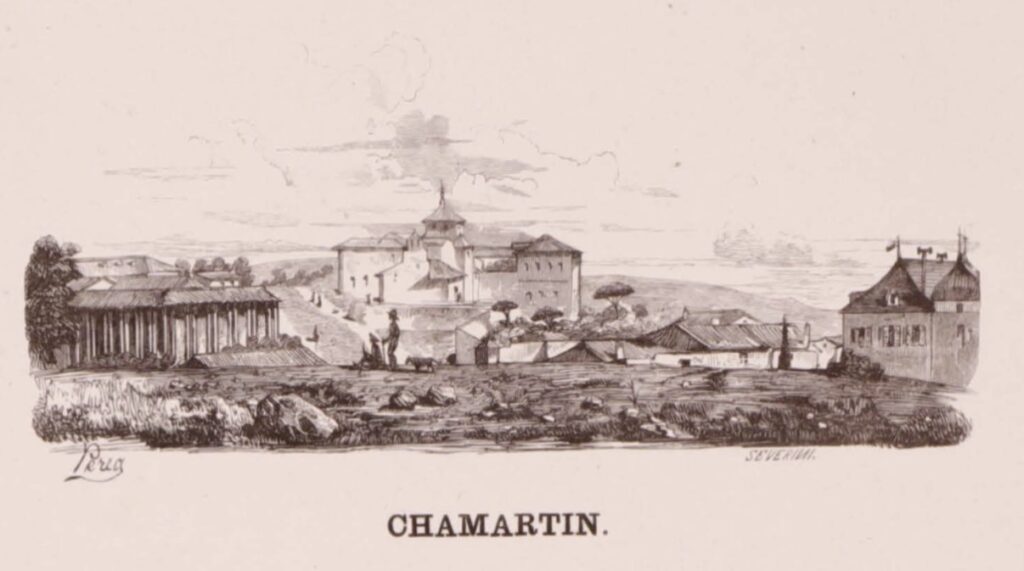 Chamartín en 1862, cuando aún era un pueblo independiente