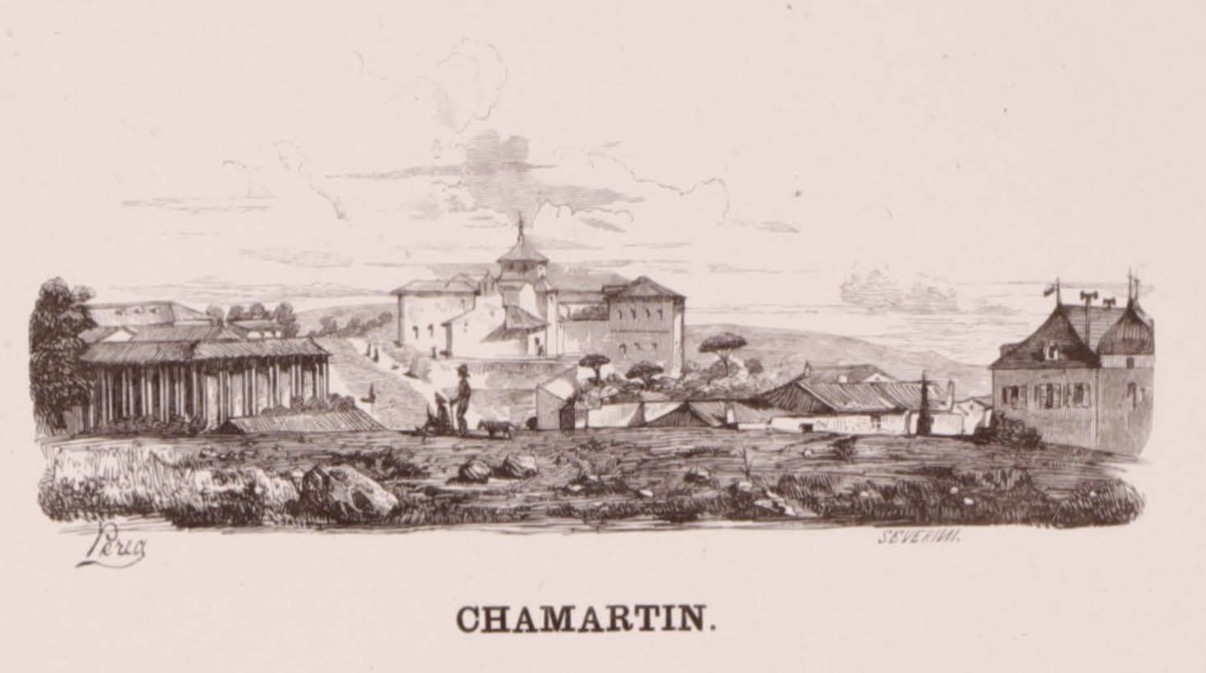 Chamartín en 1862, cuando aún era un pueblo independiente