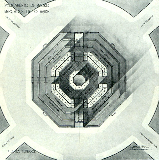 El antiguo mercado de Olavide, en la revista Arquitectura, 1935