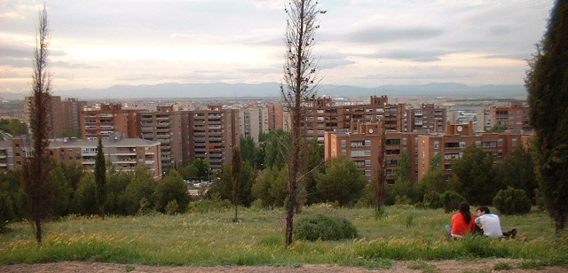 Vista de Coslada desde el cerro