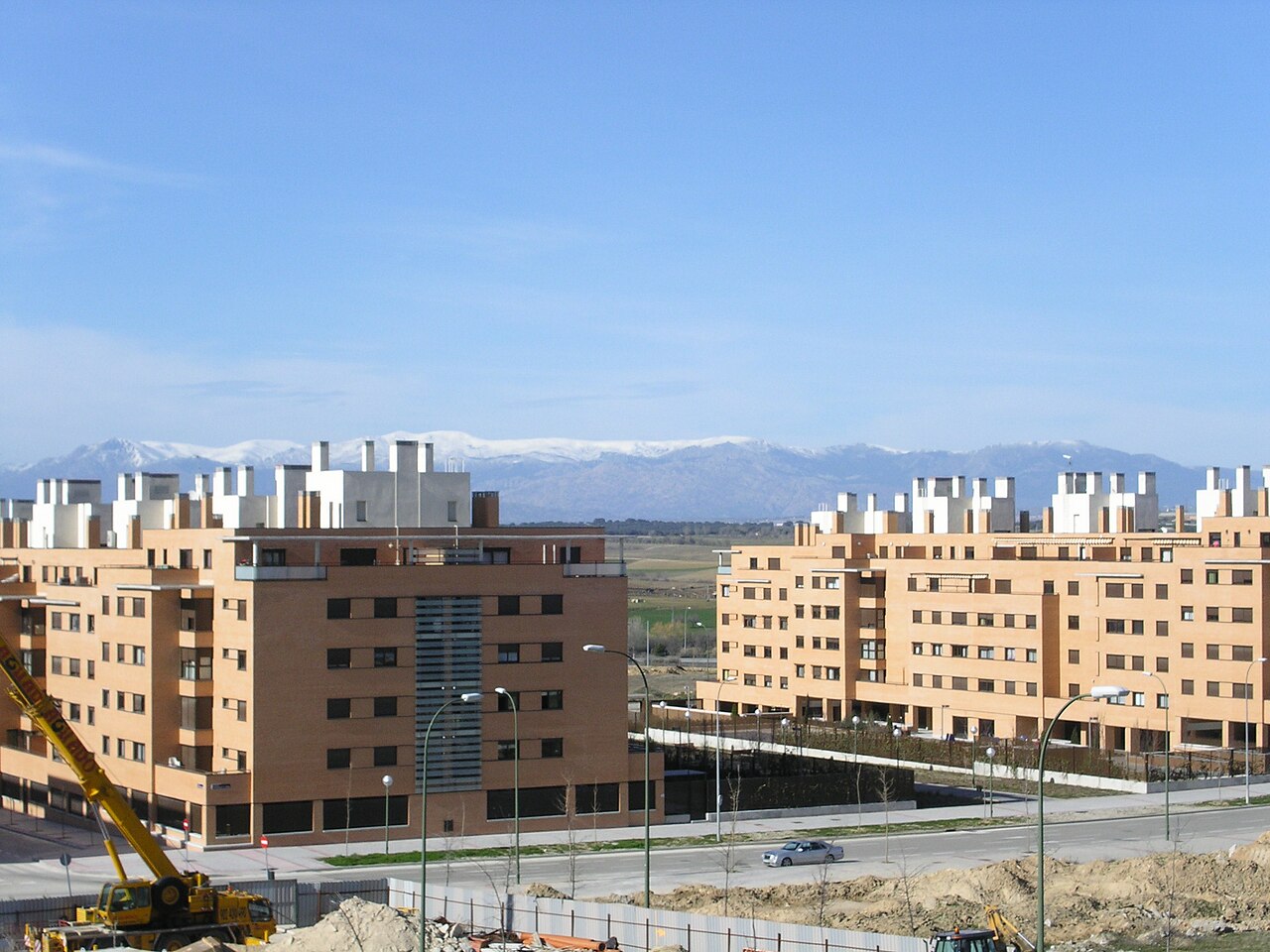 La sierra de Guadarrama desde Montecarmelo en 2007