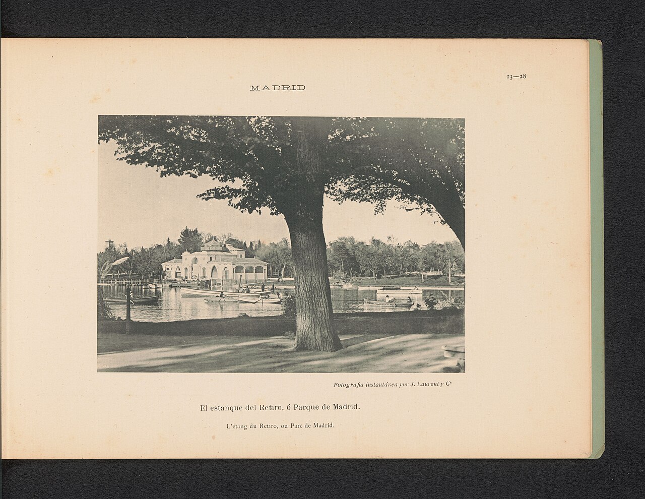 Barcas en el estanque del Retiro, hacia 1880